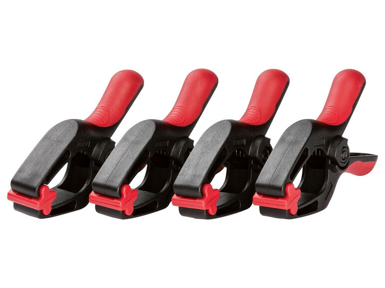 Morsetti A Molla In Plastica Resistente Da 6 Pezzi Da 3 Pollici, Clip Per Schermo Dipinto In Carta Su Tela, Clip Per Sfondo Per Strumento Fotografico, Morsetto Per La Lavorazione Del Legno - Foto 7