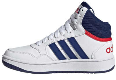 Big & Little Kid's Adidas Hoops Mid 3.0 K Cloud Wht/Victory