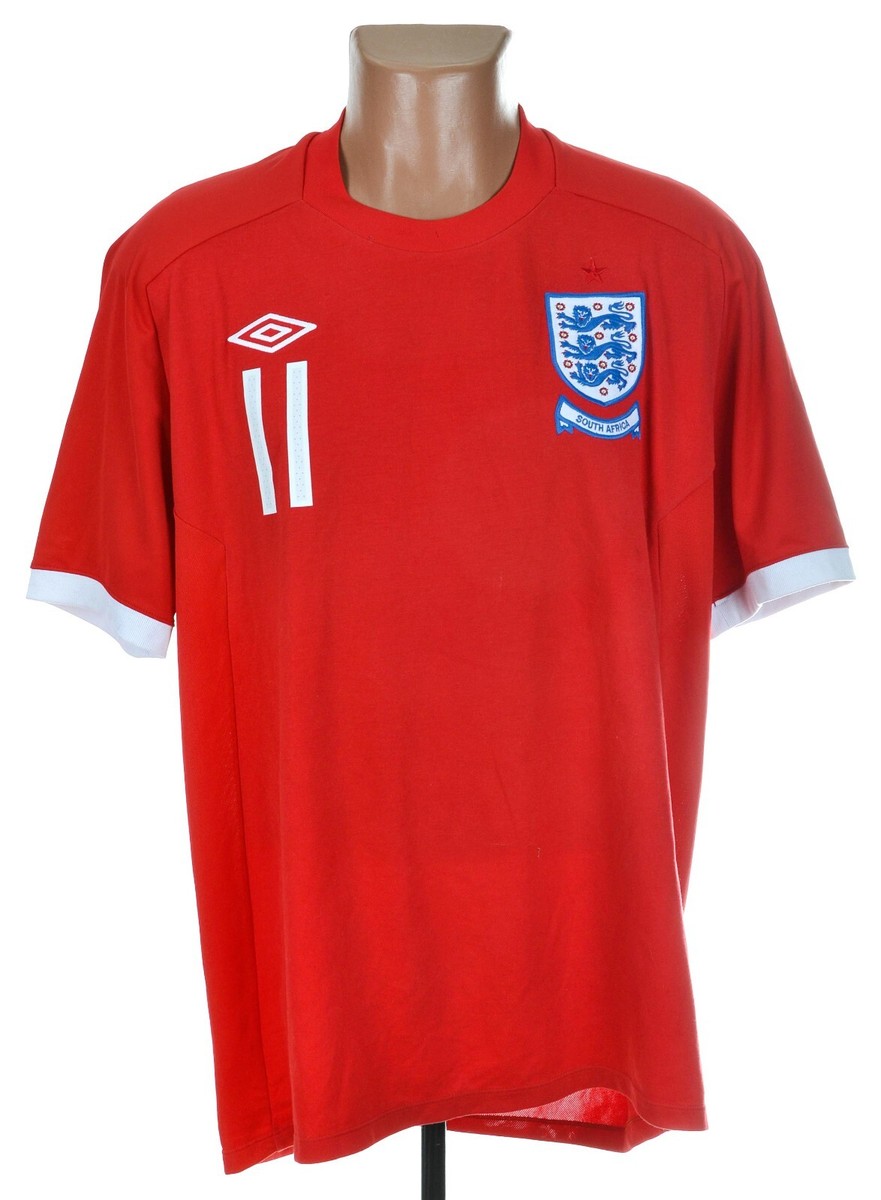 ENGLAND WORLD CUP 2010/2011 AWAY FOOTBALL SHIRT UMBRO SIZE L/XL