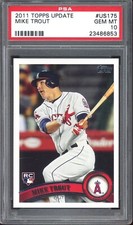 2011 Topps Update RC #US175 Mike Trout PSA 10