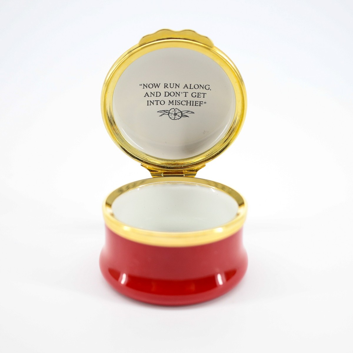 HALCYON DAYS ピーターラビット小物入れ Halcyon Days Beatrix Potter - Mrs. Rabbit & Peter Rabbit Hinged