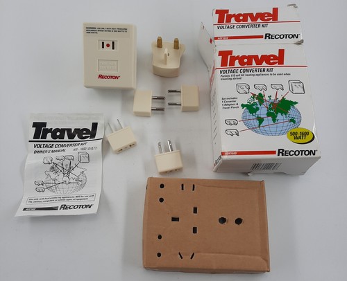 Recoton ADF 1600 Travel Deluxe Voltage Converter Kit Heat Producing ...