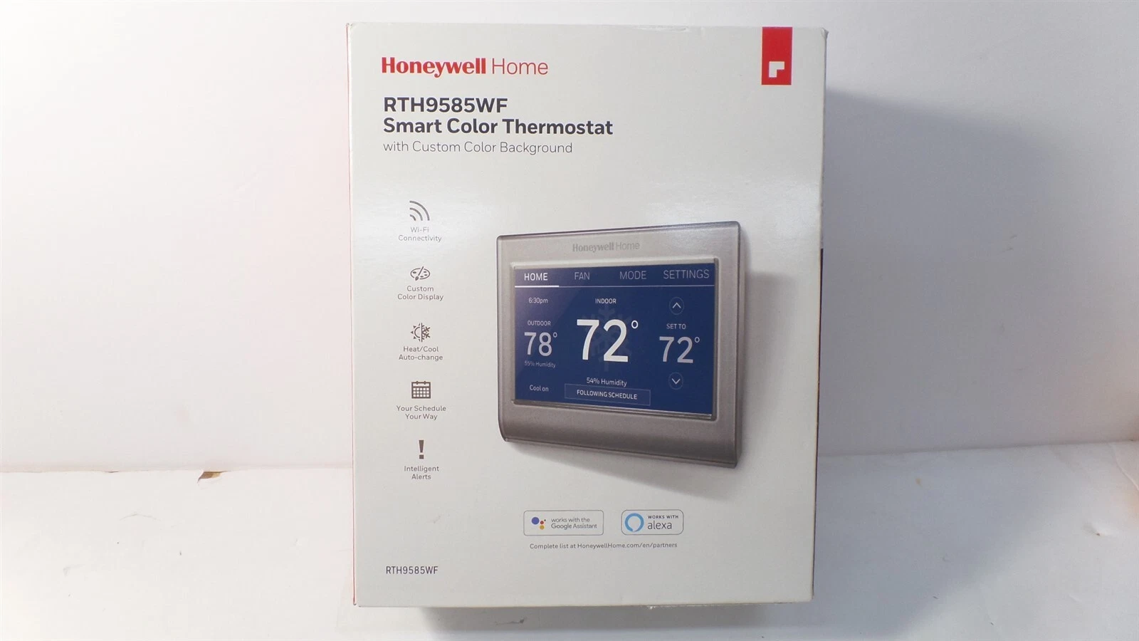 HONEYWELL HOME RTH9585WF WI-FI 7-DAY SMART THERMOSTAT TOUCHSCREEN COLOR DISPLAY
Opens in a new windo