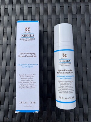 Kiehl's Hydro-Plumping Serum Concentrate, 2.5oz , NEW W/BOX