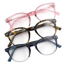 Design Optics by Foster Grant Clancy Round Plastic Reading Glasses, 3-PK - 2.00