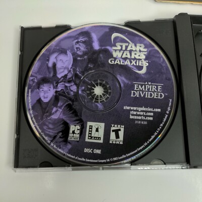 Star Wars Galaxies: An Empire Divided (PC: Windows, 2003) Big box