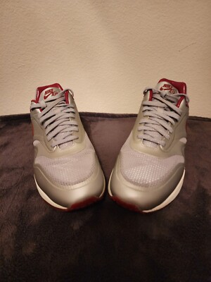 Nike Air Max 1 - 2014 Hyp QS - Night Track Deep Red/Silver - Size 10.5 - RARE