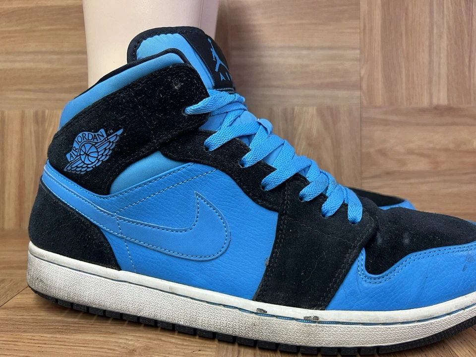 RARO🔥 Talla 13 - Nike Air Jordan 1 Retro Medio Azul Polvo Oscuro 554724-017 Foto 3 de 4