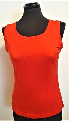 Jersey Unterhemd; reine Seide; rot; Größe 36, 38. Neu.  Top Qualität!