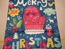 Snowman/Santa Christmas Decorations, Zippered Pillow Covers, 18x18, Set of 4.