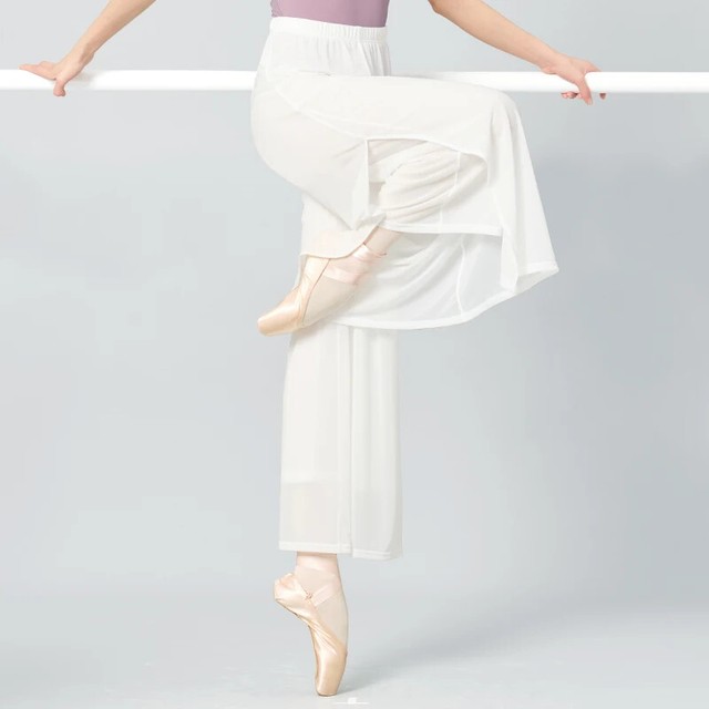 Yoga Ballet Suelto Clásico Doble Capa Pantalones de Baile Pantalones de Baile Mujeres Modernos