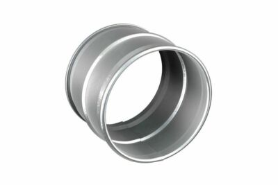 Metall Kanalverbinder mit Kanten / 70 mm / Rohradapter Rohrkupplung Schlauchverbindung