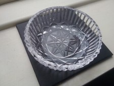 Waterford Crystal Bottle Coaster,Trinket Bowl Signed Star Design Unknown Pattern
