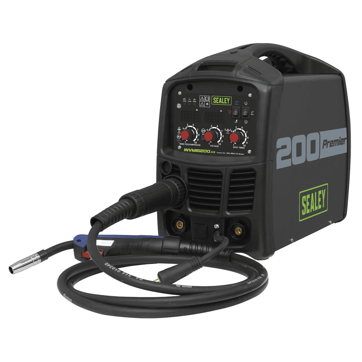 Sealey INVMIG200 Premier MIG, TIG & MMA Inverter Welder 200A