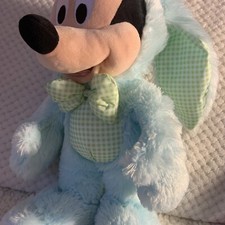 Genuine Authentic Disney Store Mickey Mouse Easter Bunny Costume Plush 14" Tall
