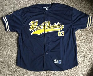 wvu baseball jersey