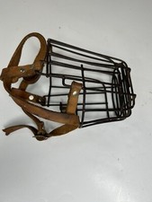 Vintage Heavy Duty Dog Wire  Leaser Muzzle For Big Dogs