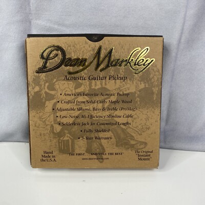 NEW Dean Markley Pro Mag GOLD Acoustic Guitar Pickup MADE IN USA