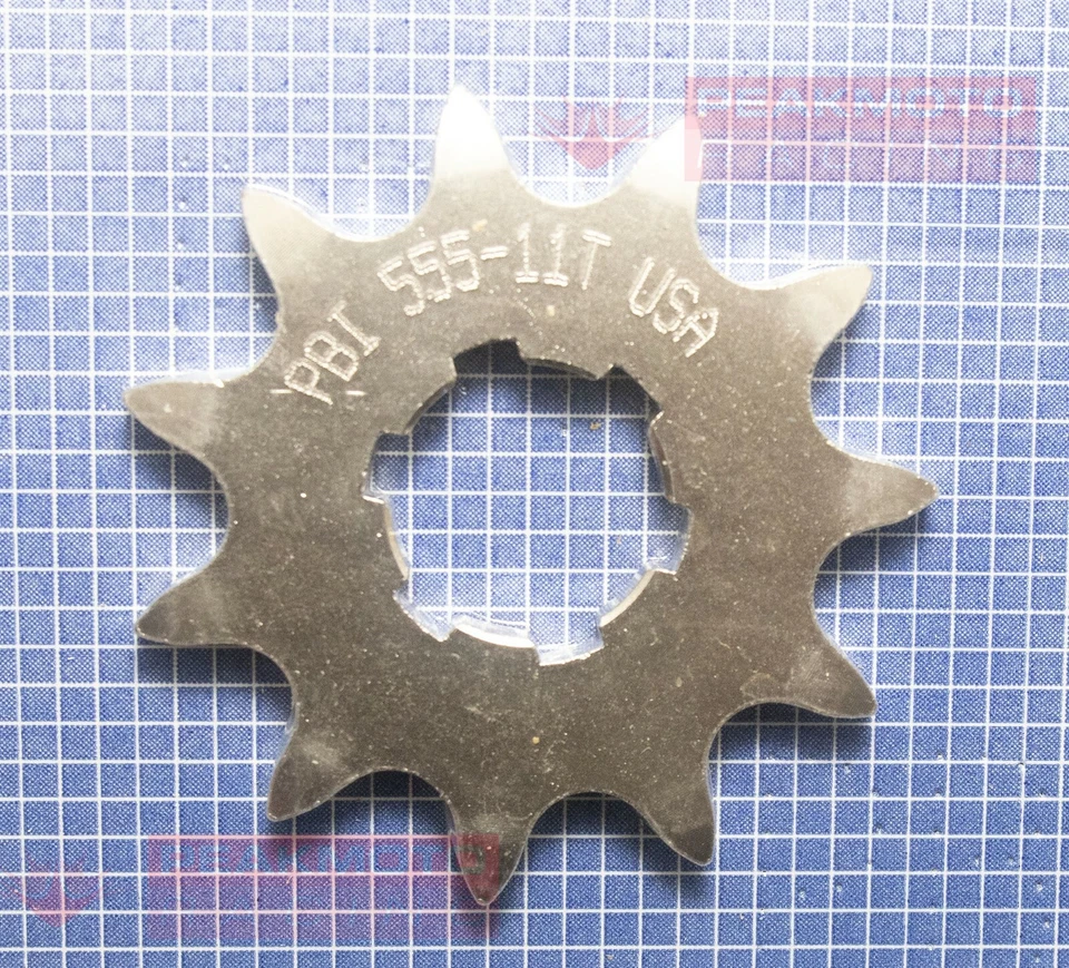 PBI - 555-11 - Передняя звездочка стоечного вала, 11T - сделано в США - Изображение 2 из 3