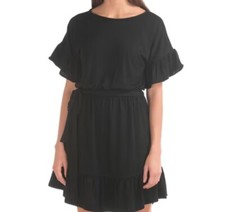 Refinity Plus Size 4 Black Dress With Elastic Waistband  For Women