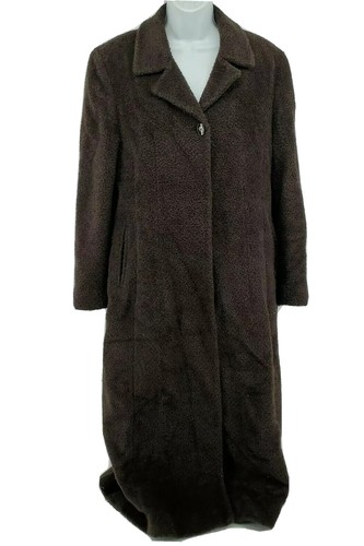 Jones New York Long Coat Size 8 Alpaca 