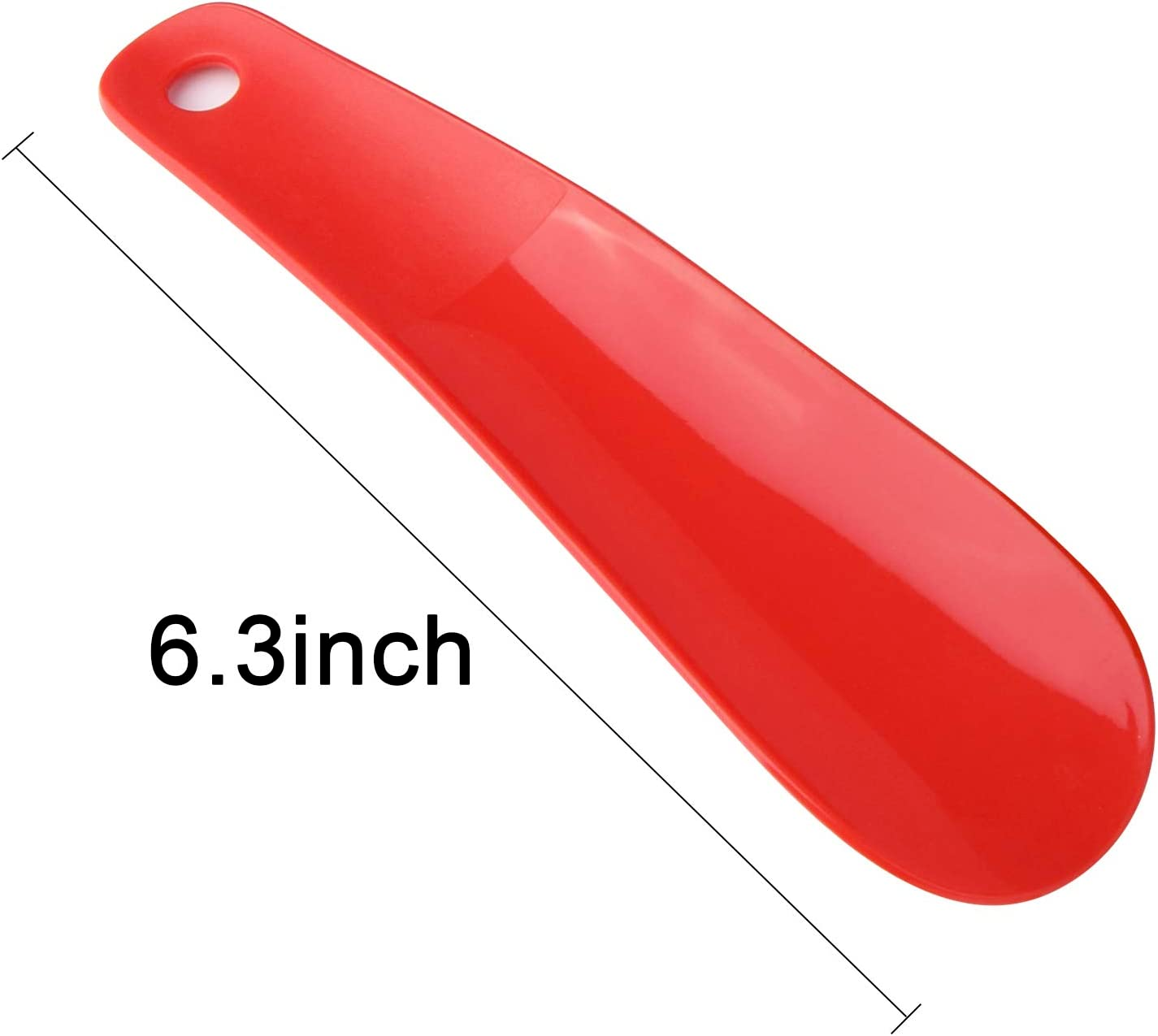 10Pcs Plastic Shoe Horn 6.3" Travel Shoe Horn for Men, Women and Kids