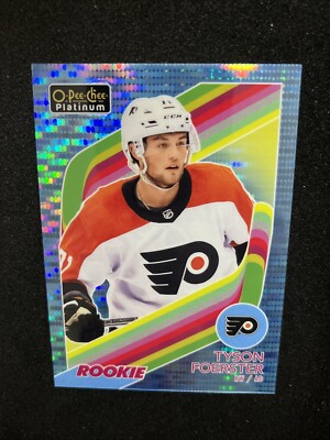 23-24 UD O-Pee-Chee Platinum Retro Rookie Blue Pulsar R-71 Tyson Foerster /100
