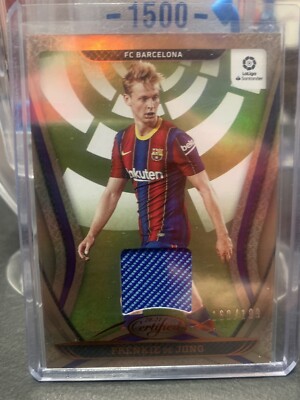 Frenkie de Jong Panini Chronicles Certified Barcelona patch 160