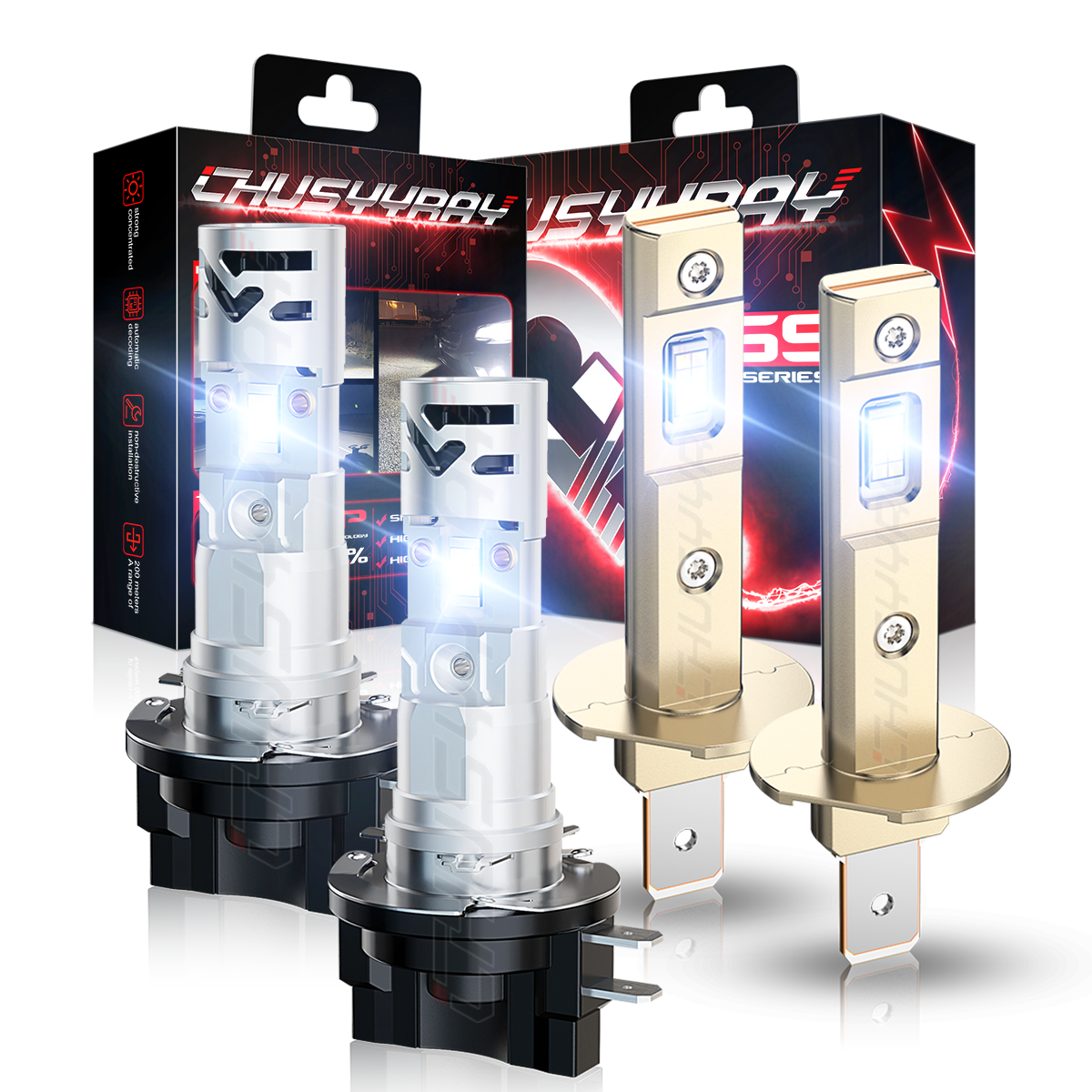 For Kia Optima 2011 2012 2013 6500K White H1+H11B LED Headlights High Low Beam