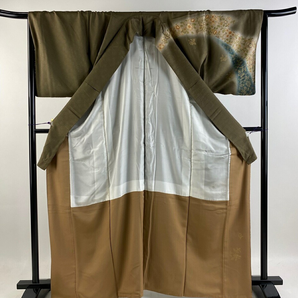 Visiting kimono Homongi Length 166Cm Sleeve 68Cm L Chinese Pattern