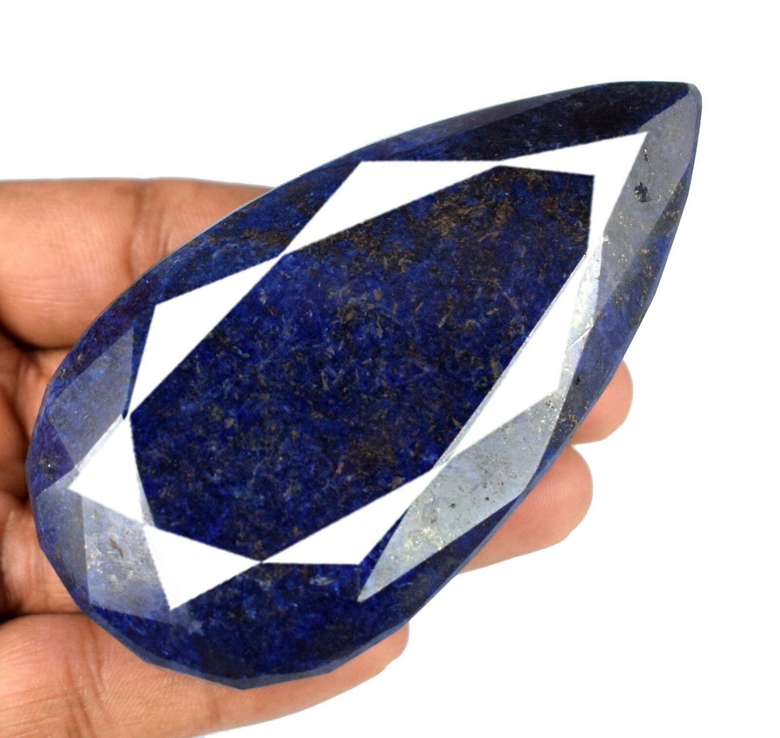 Pear African Blue Sapphire Gems 1662 Ct Natural Certified L7220