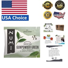 100 Organic Gunpowder Green Tea Bags, Bright Fresh Caffeinated Flavor