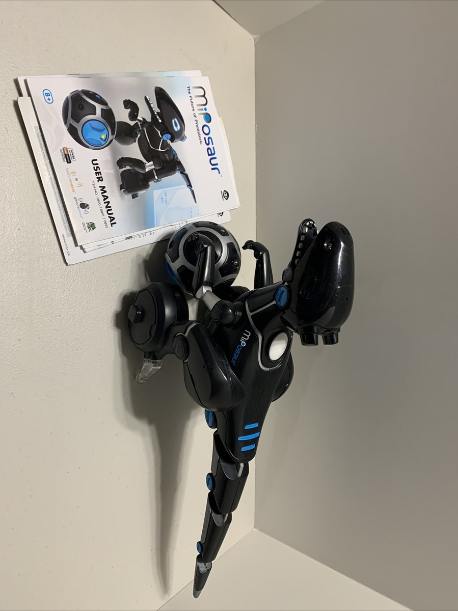 WowWee MiPosaur Robotic Black Dinosaur/ Raptor Electronic Toy with - Main Image