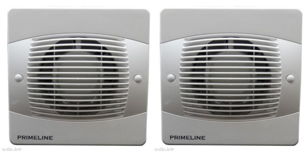 3 x Primeline PEF4020A Extractor Fans with Timer and Automatic Shutter (4"" duct) - Image 3