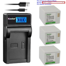 Kastar Battery LCD USB Charger for Arlo VML4030 VML4430 Arlo Go Mobile Security