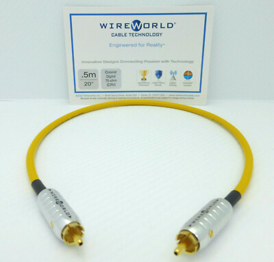 WireWorld Chroma 7 0.5 meter Coaxial Digital Cable