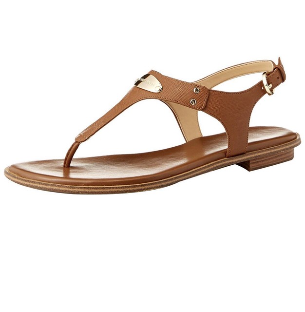 michael kors silver flat sandals