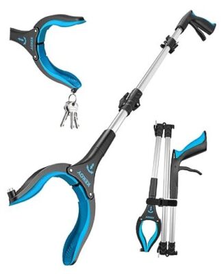 36'' Grabber Reacher,  Foldable Grabbers for Elderly Grab it 1 Pack of 36'' Blue