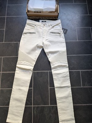 Pierre BALMAIN Paris White Jeans Pants Size 29 New!
