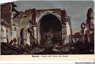 CAR-AALP5-ITALIEN-0364 - MESSINA - Ruinen Des Inneren Des Doms
