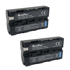 Refuelergy 2-Pack NP-F550 Batteries for Sony NP-F570 NP-F330 NP-F530 Camera