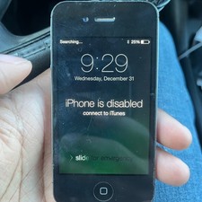 Apple iPhone 4 Model A1349 Black - Powers On - Disabled