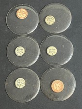 LOT OF 6 GLASS POCKET WATCH CRYSTALS SIZE 20 REPLACEMENT PARTS