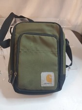 Carhartt Crossbody Zip Bag basil Green Black Adjustable Strap Purse