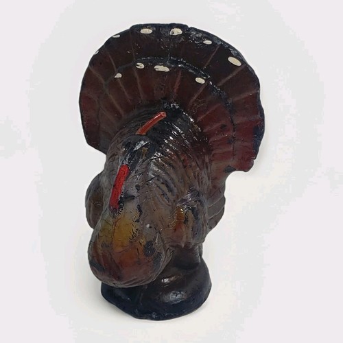 Vintage Gurley Thanksgiving Holiday Autumn Fall Turkey Candle 3” Tall Home Decor