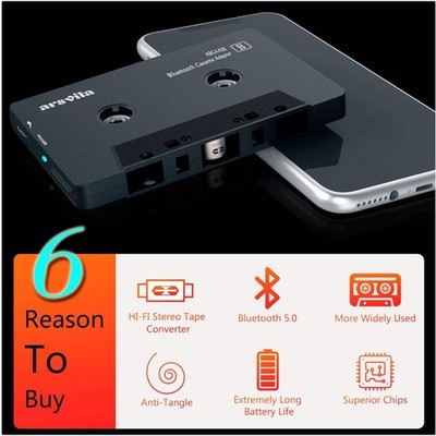 Wireless Bluetooth Cassette Adapter for Car