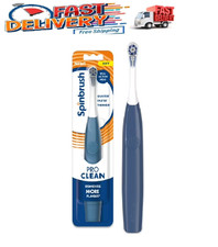 Spinbrush NEW PRO CLEAN Battery Powered Electric Toothbrush for Adults, Soft Bri
