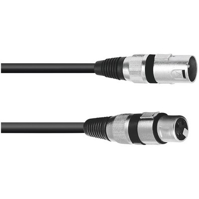 Omnitronic 3022055N XLR 3M Black High Flexibility Shielded Cable