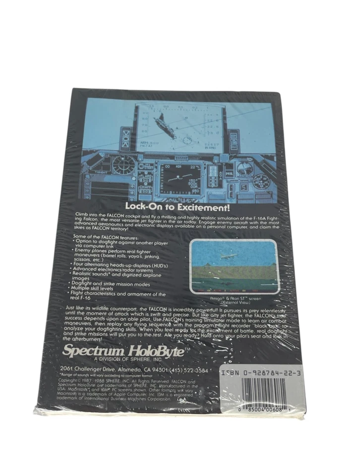Falcon – The F-16 Fighter Simulation (AMIGA, Sealed) by Spectrum HoloByte - Image 2 of 4