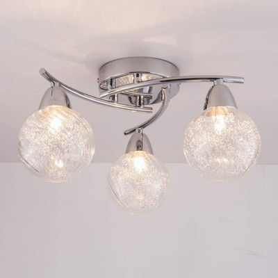 BOLLA 3xG9 LED halbbündige Deckenleuchte, verchromt poliert, 12W, ideal für 